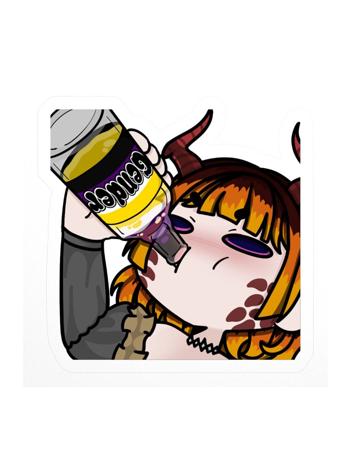 KaiaRain Nonbinary Gender Juice Pride Sticker product image (1)