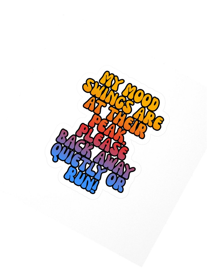 Menopause Chaos Kiss Cut 4"x4" Vinyl Sticker product image (2)