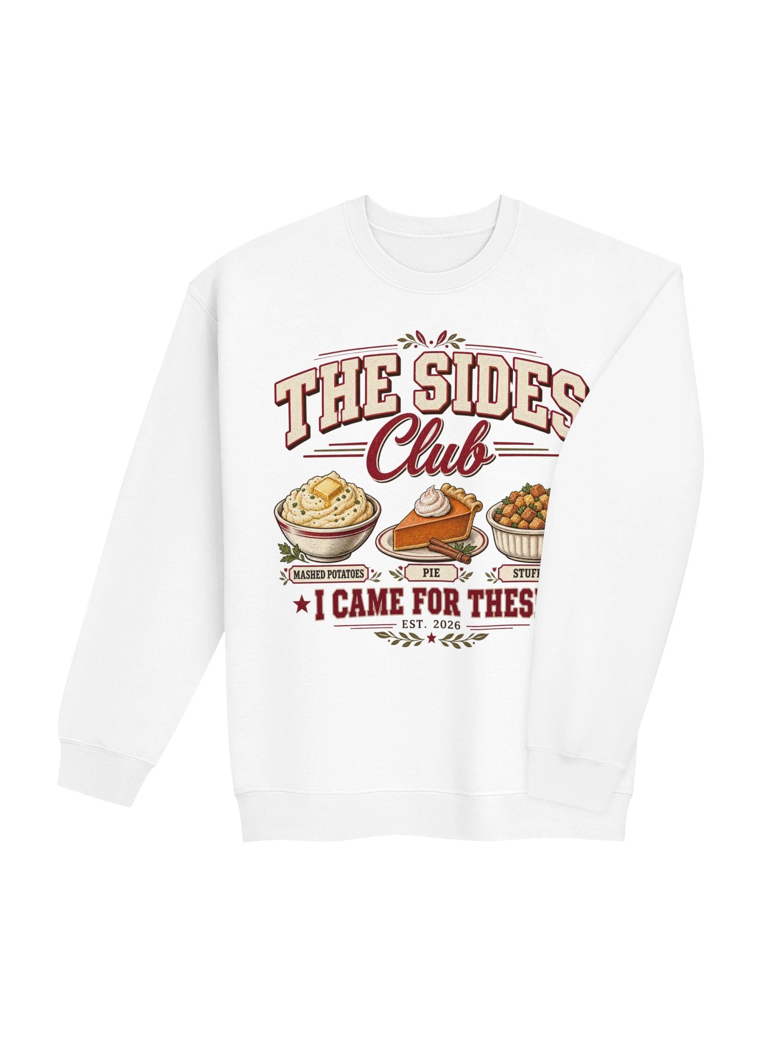 The Sides Club Thanksgiving Sweatshirt – Friendsgiving Side Dish Crewneck product image (16)