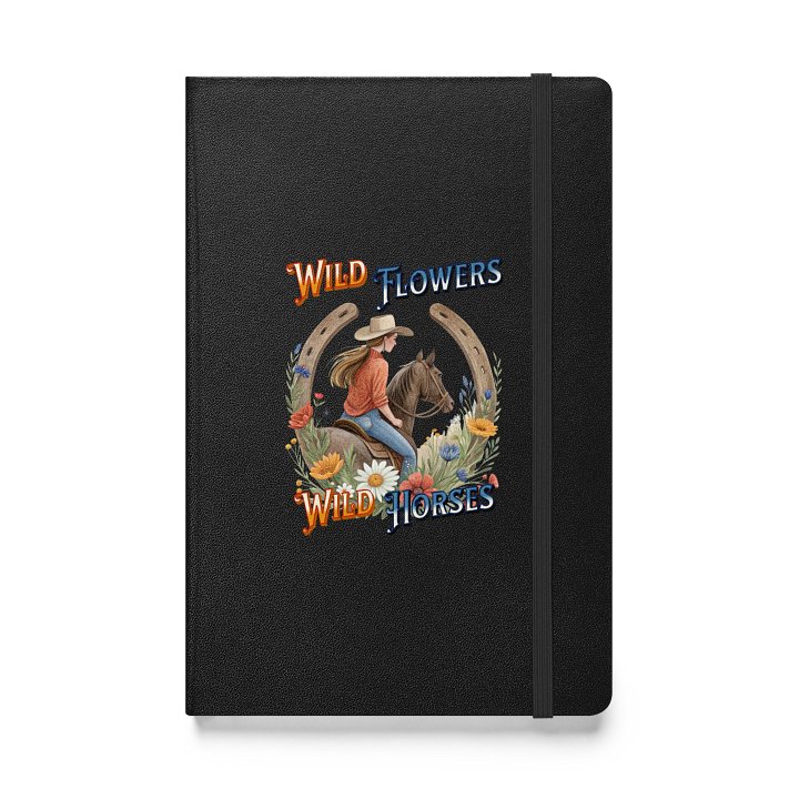 Wild Flowers Wild Horses Cowgirl Hardcover Journal product image (1)