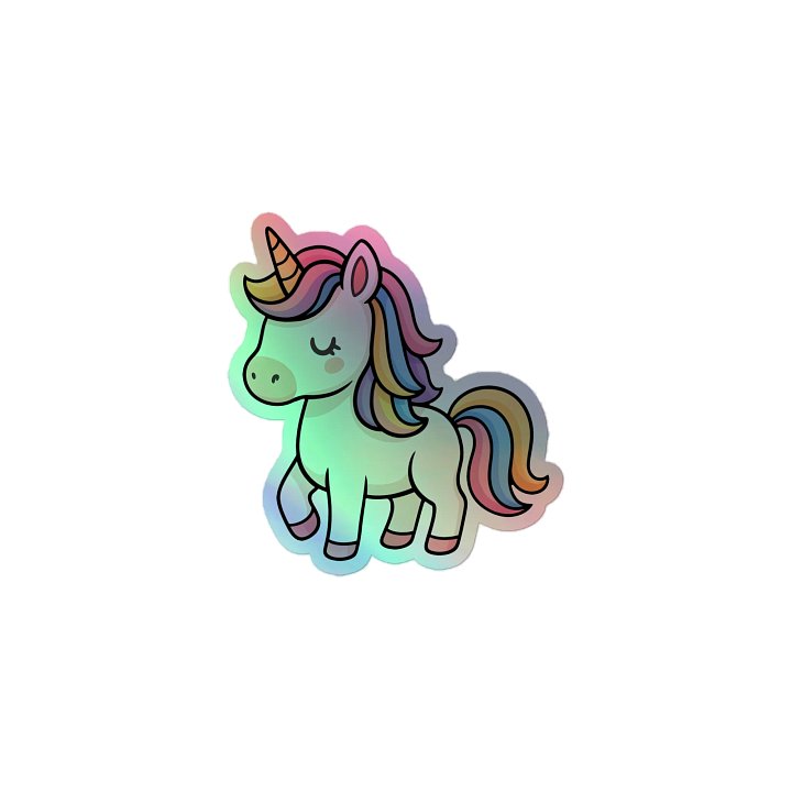 Holographic Unicorn Sticker product image (1)