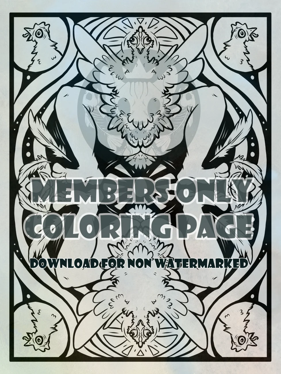 Perfectly Normal Chicken - Coloring Page product image (1)