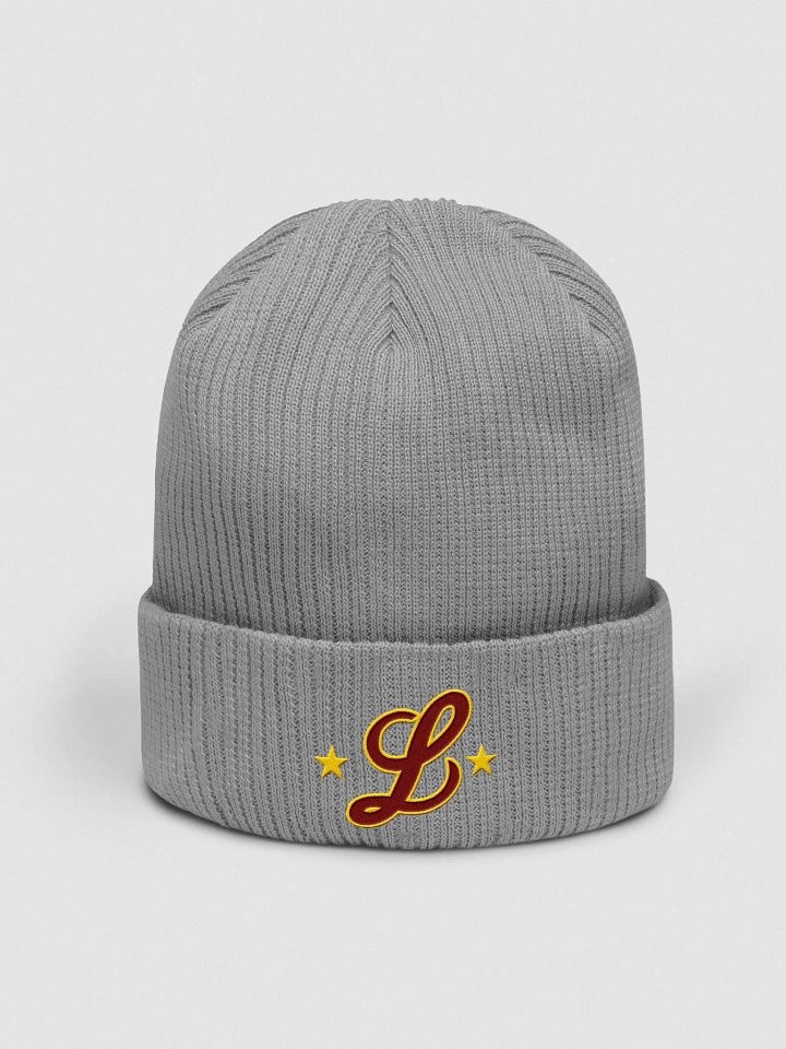 Cursive "L" Knit Beanie product image (1)