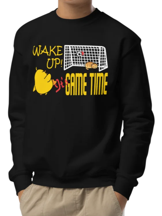 Soccer Cat (WAKE UP, It's GAME TIME) - Unisex Youth Sweatshirt product image (2)