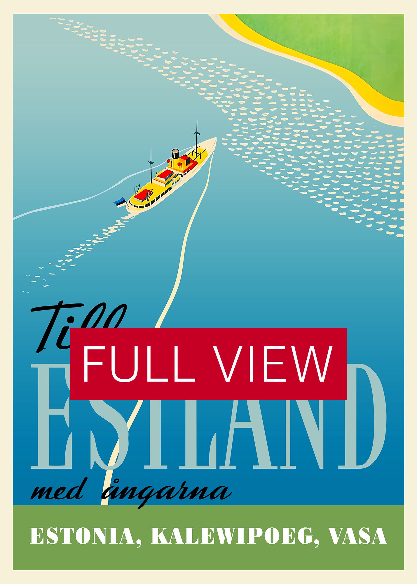 Estonia poster, 1930 — retro vintage travel poster, retro travel art, retro travel wall art product image (3)