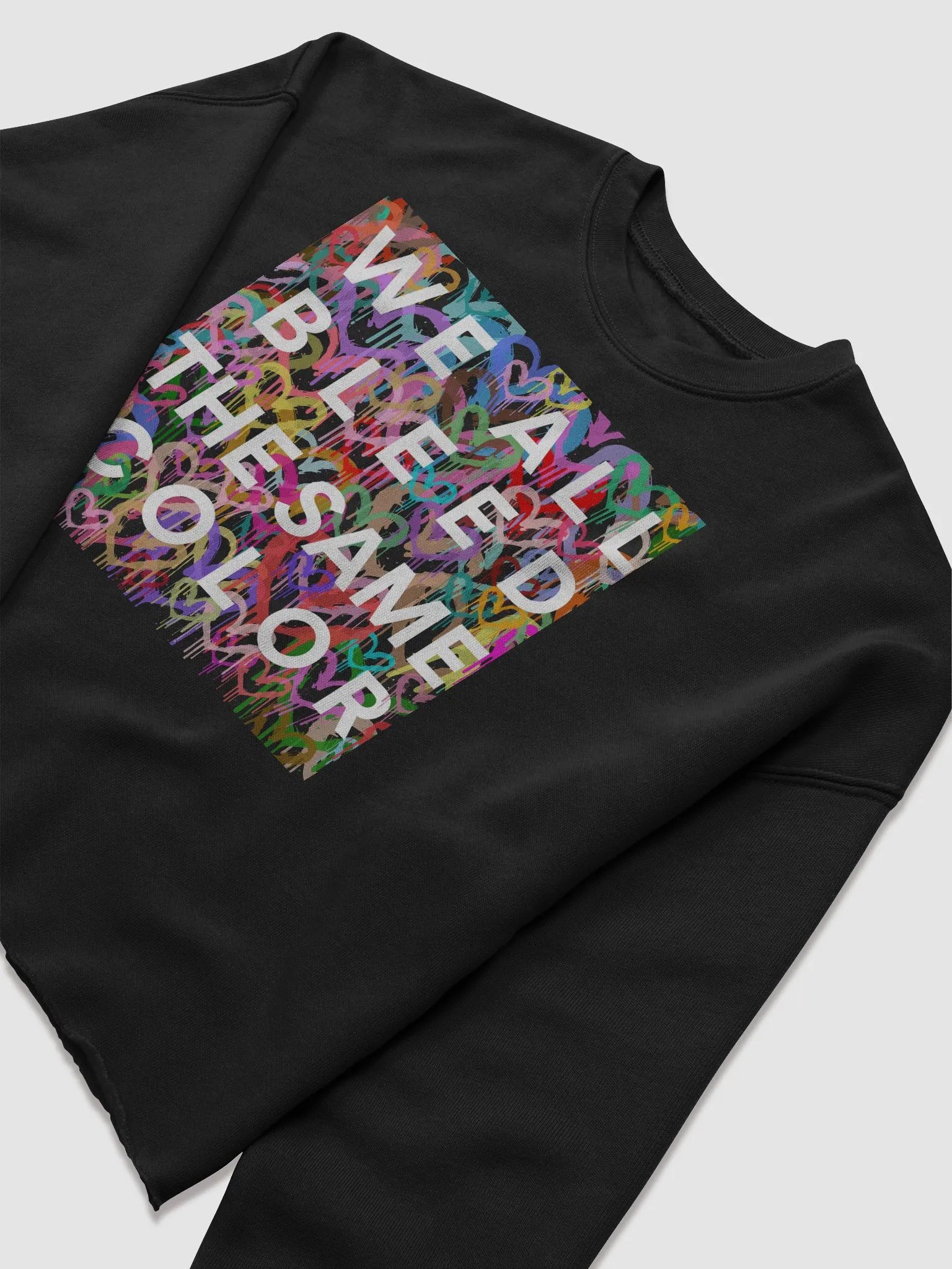 Bleeding Hearts Cropped Sweatshirt. product image (5)