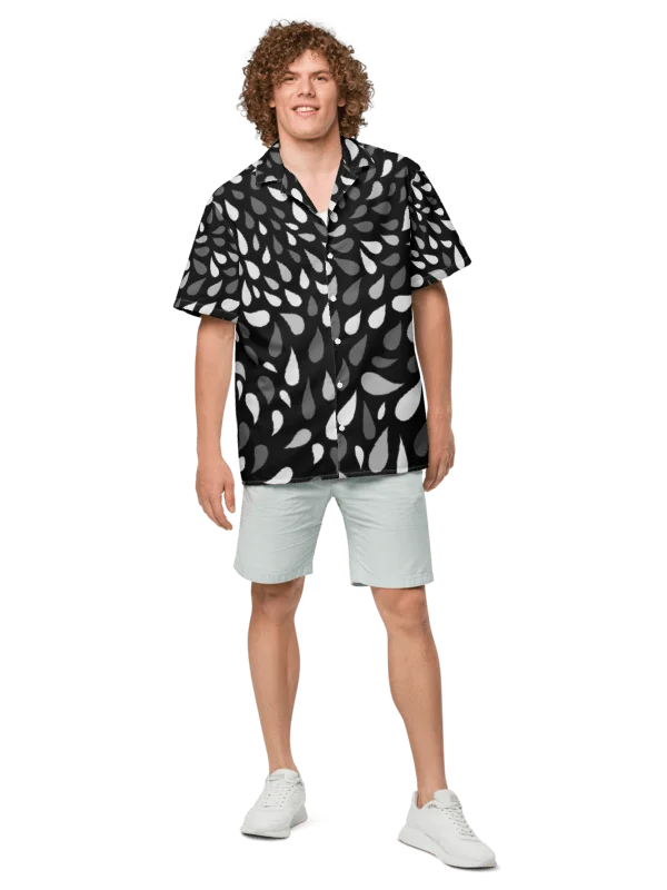 His House Aloha Shirt - Black Wave product image (1)