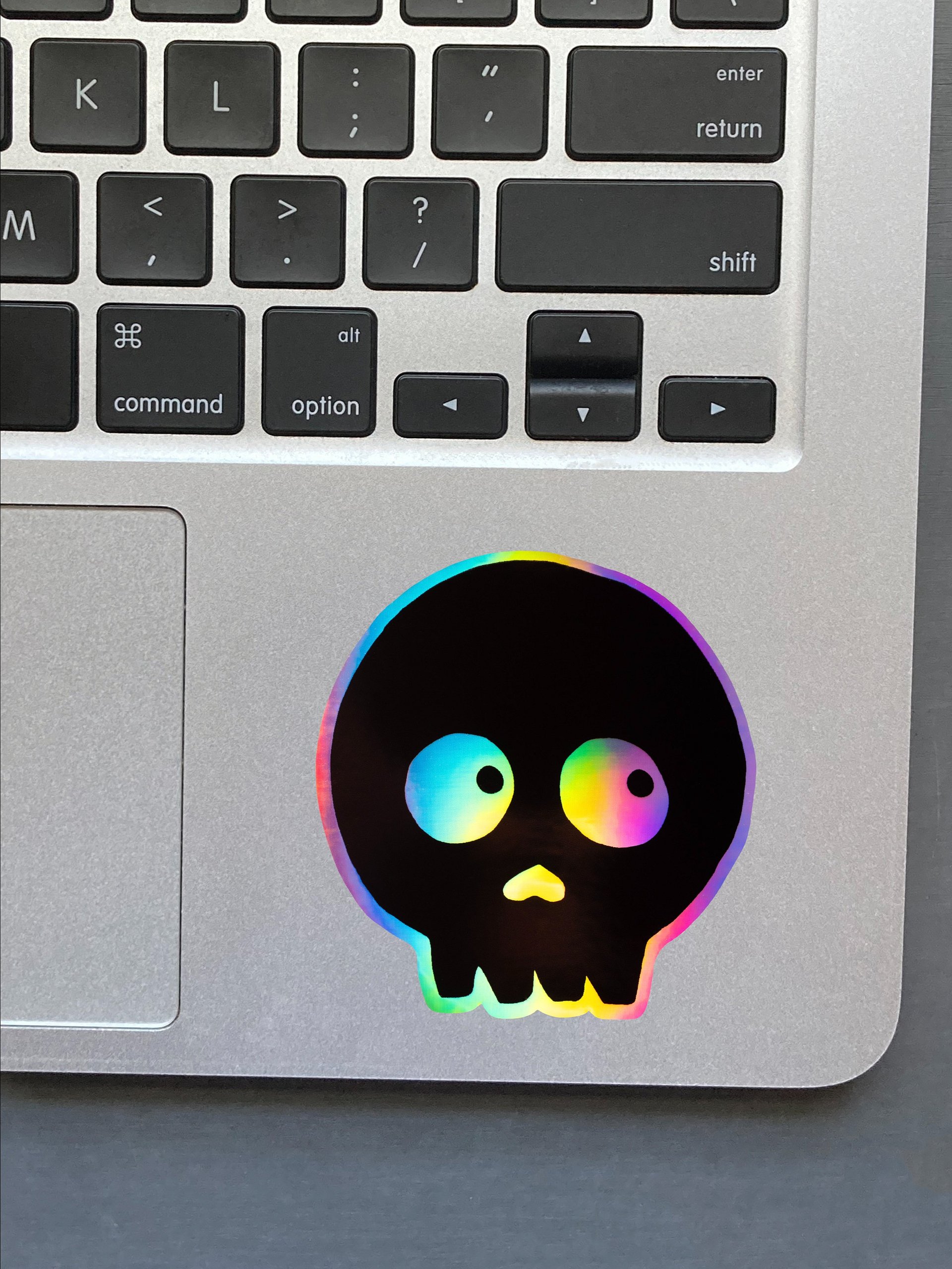 HOLOGRAPHIC STICKER - SKULL 02 product image (2)