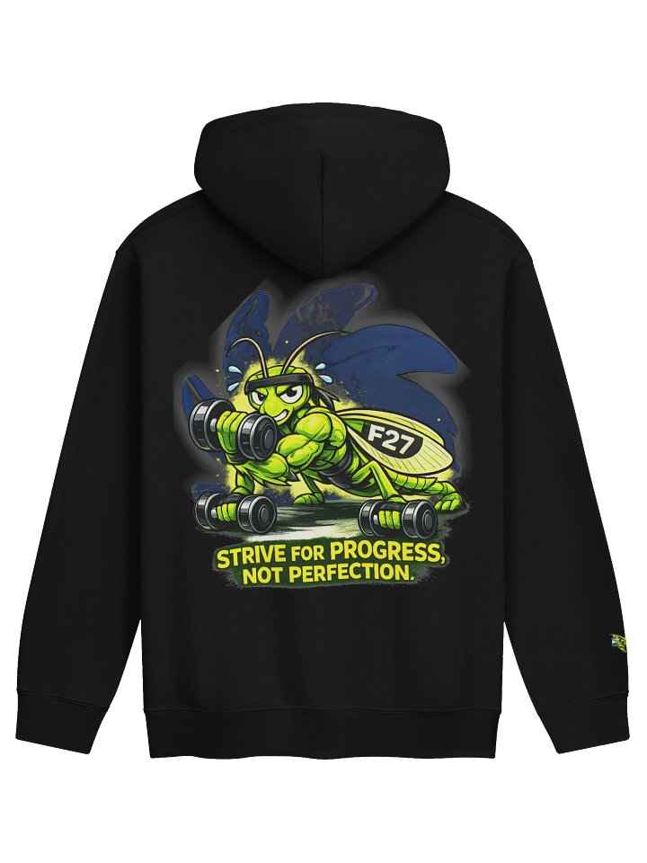 F27 Mantis Strength In Silence Unisex Hoodie | Motivational Gym Wear by FayzieBobs product image (1)