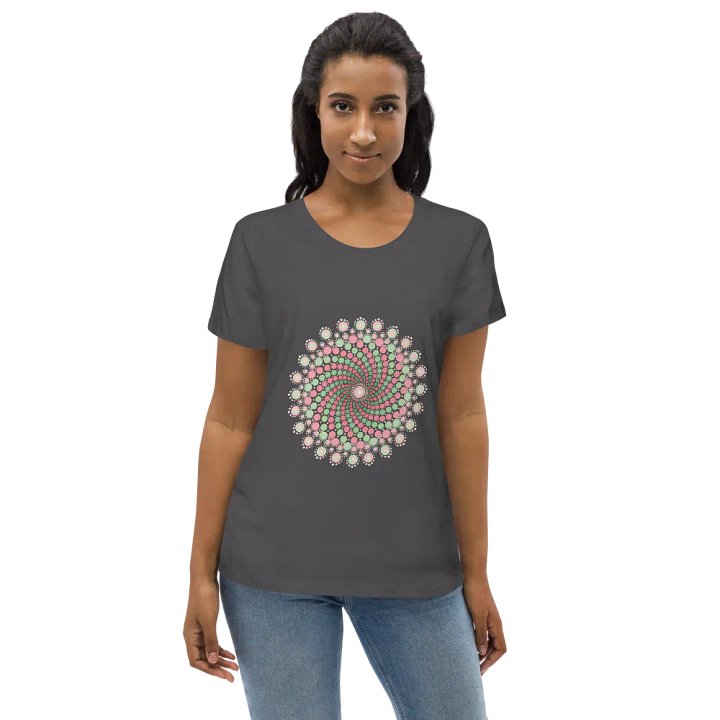 Green and Pink Mandala Eco T-Shirt product image (2)