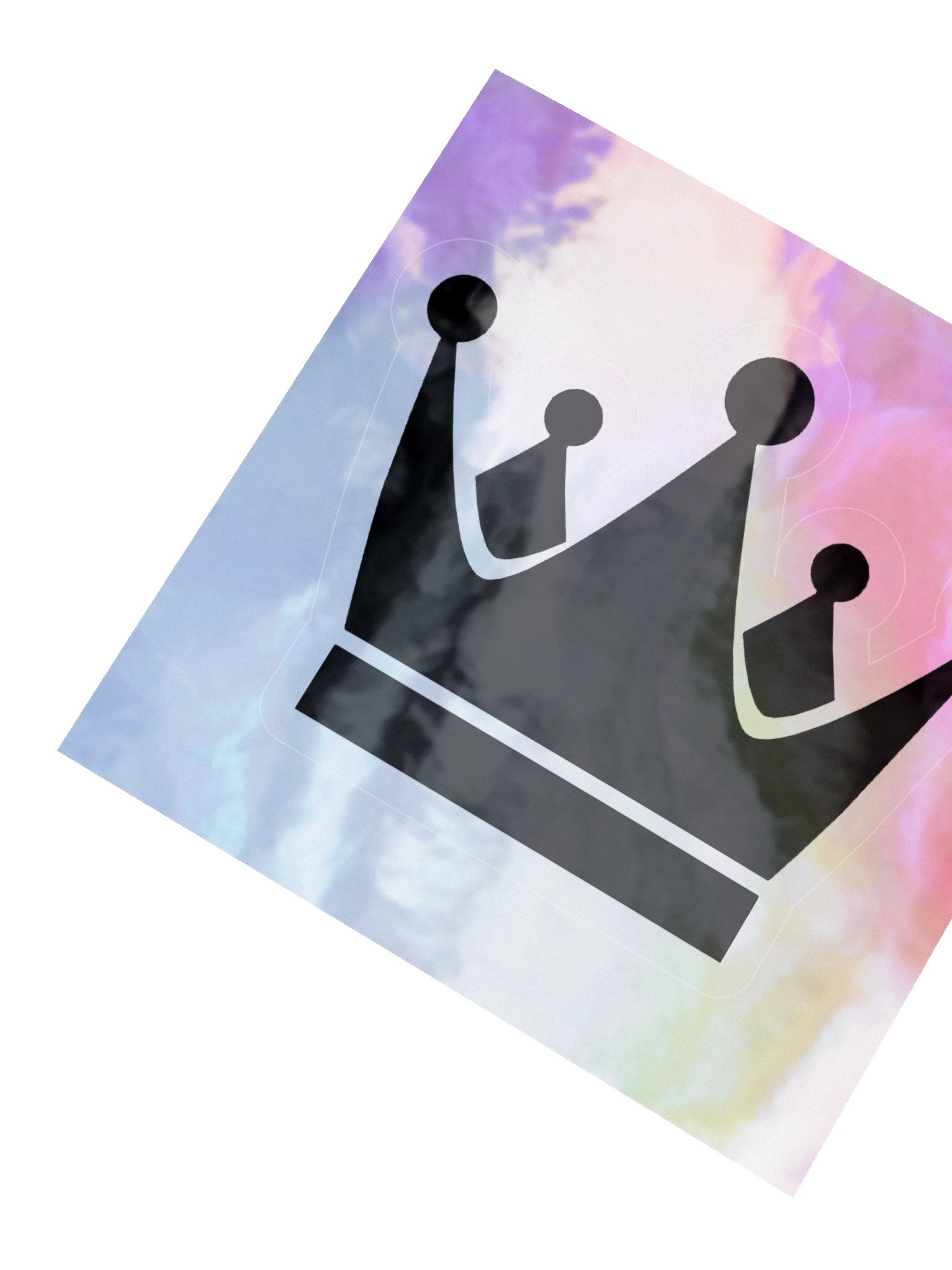 Decium's Holographic Crown Sticker product image (5)