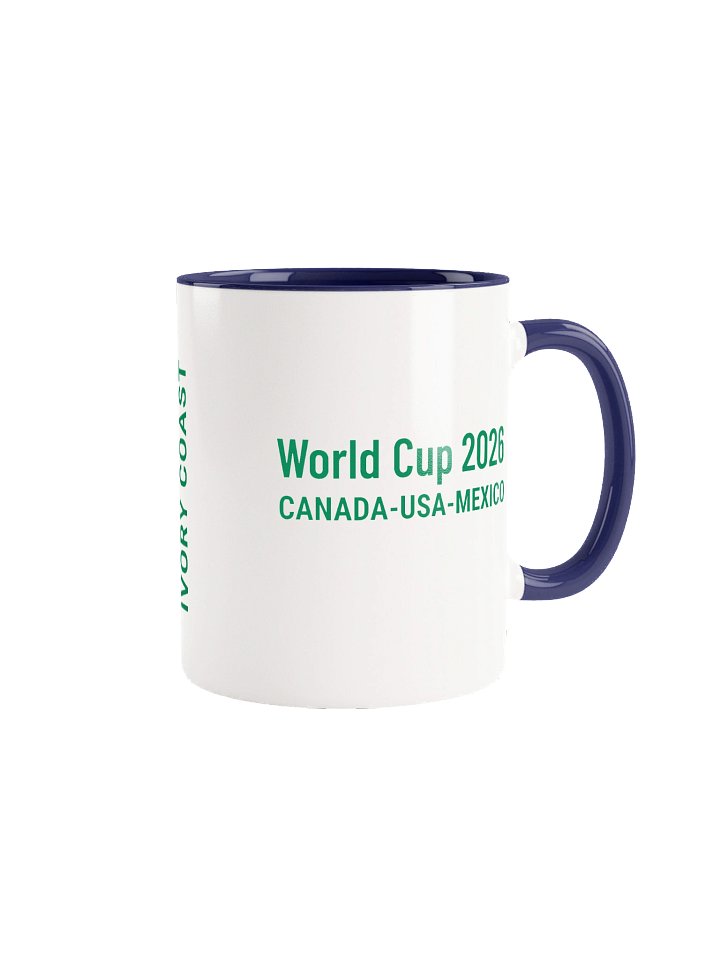 Ivory Coast 2026 World Cup Flag Mug - Ivory Coast Soccer Fan Coffee Cup - Premium Two-Tone Ceramic Mug product image (1)