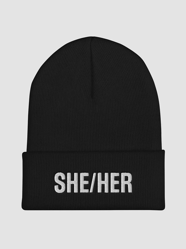 She/Her Pronoun Beanie product image (1)