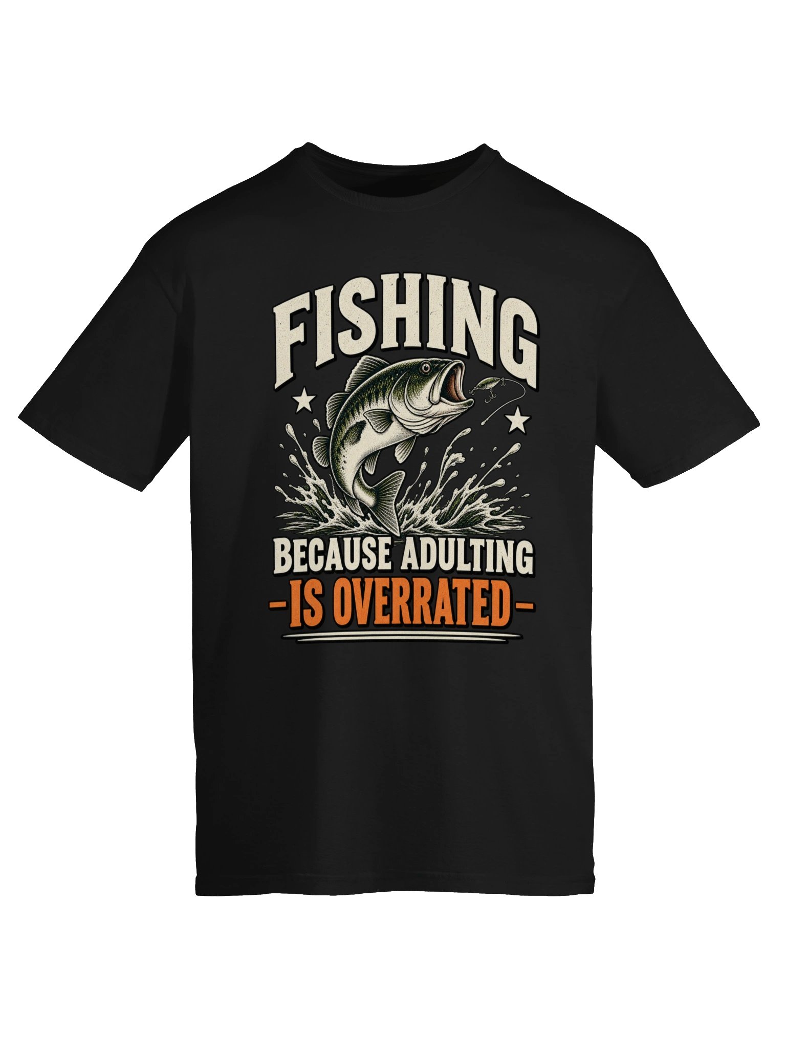 Fishing Because Adulting Is Overrated T-shirt product image (5)
