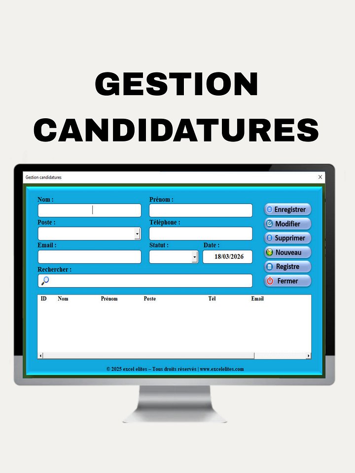 Gestion des Candidatures RH Professionnelle product image (1)