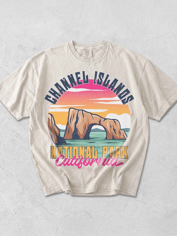 Channel Islands National Park California Shirt – Vintage Sea Arch Sunset Coastal Retro Tee product image (1)