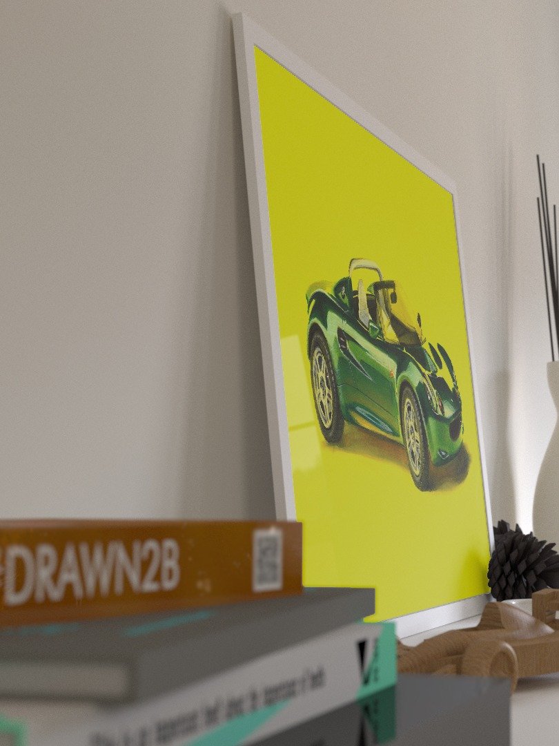 British Racing Green Lotus Elise - A3 Print product image (6)