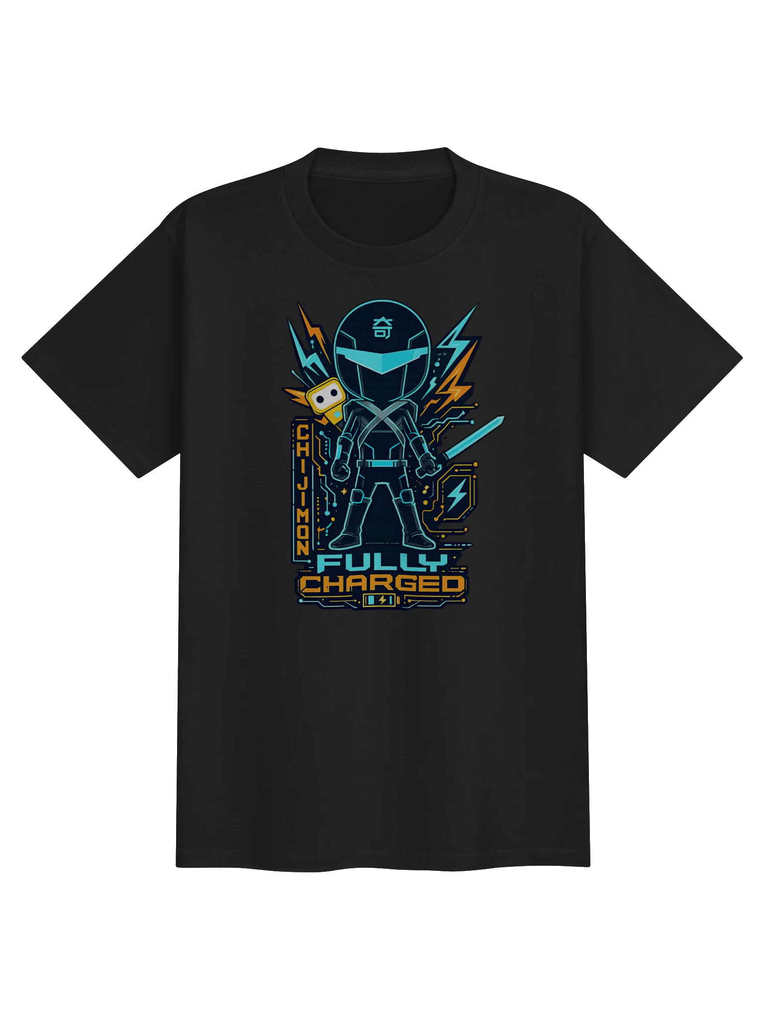 Ninjun Fully Charged - Chijimon T-Shirt (Youth) product image (2)
