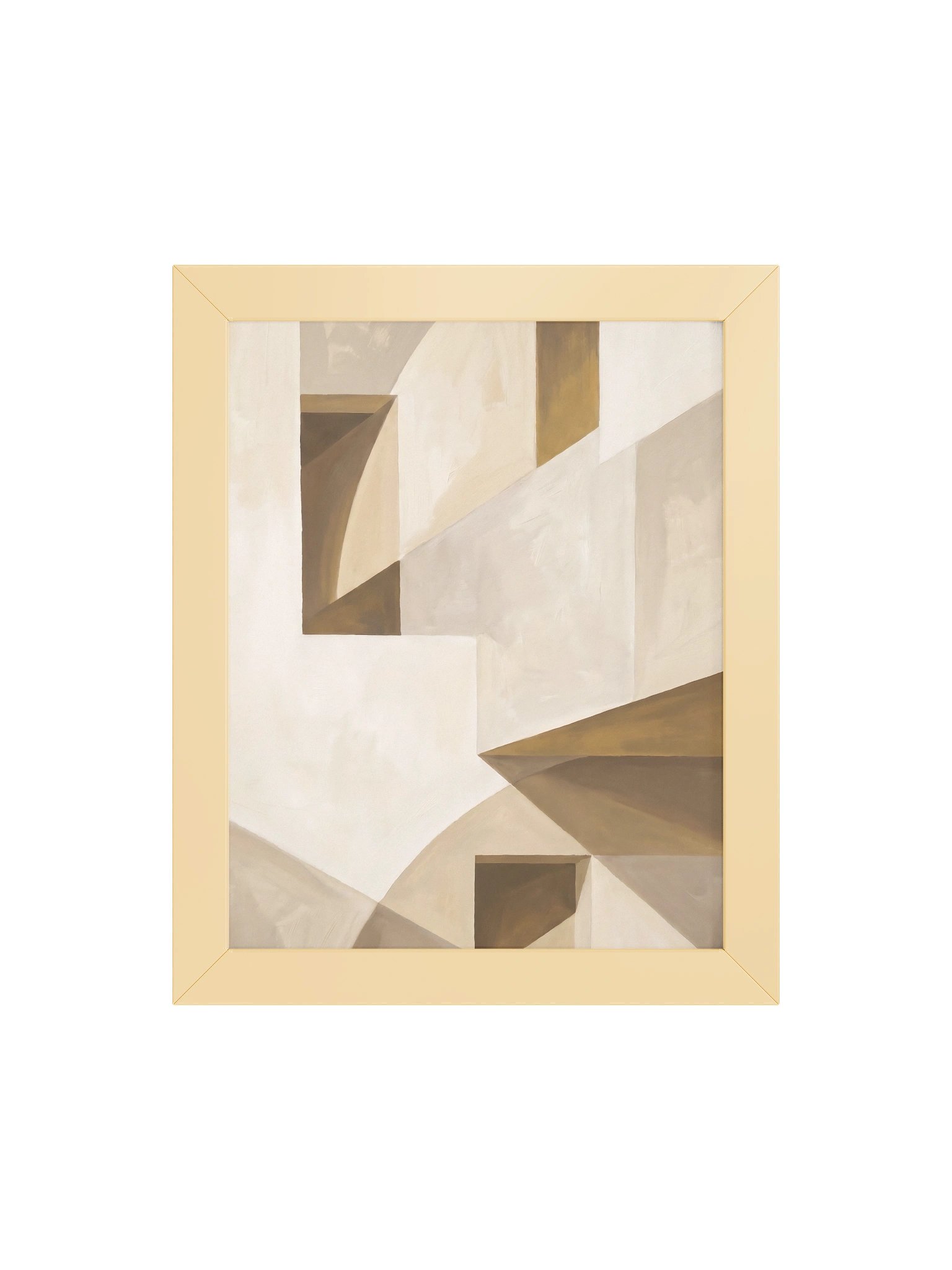 Beige on Wall - Abstract Architectural Forms Wall Art product image (10)