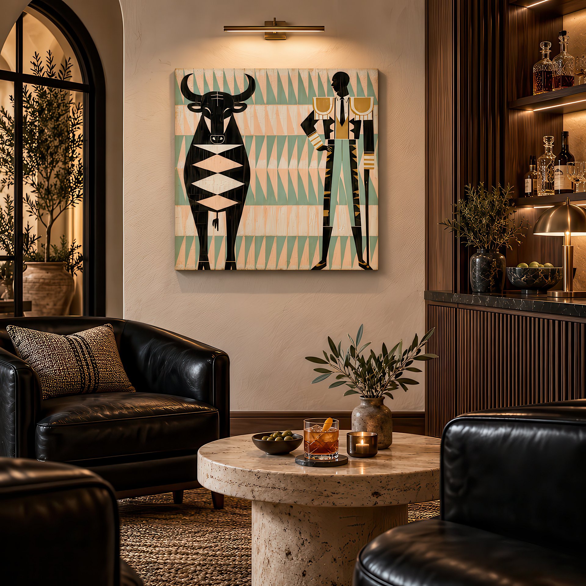 Birch Wood Folk Art | ¡Hablemos!| Wall Decor | 24x24″ (60x60 cm) product image (1)