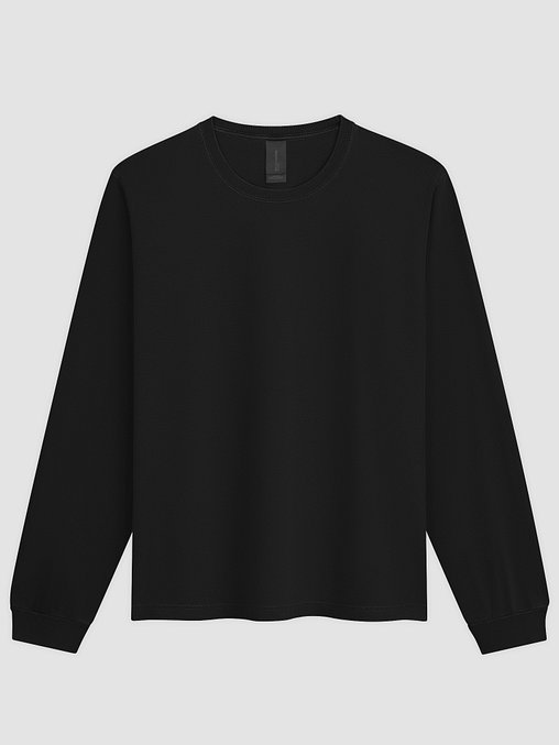 Photo showing Bella+Canvas Unisex Garment Dye Heavyweight Long Sleeve Tee 