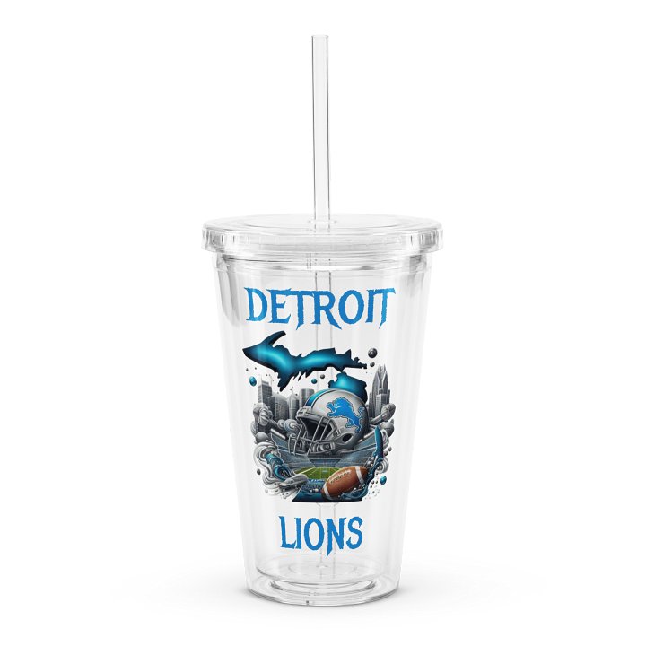 Detroit Cityscape Clear Tumbler (16 oz) product image (1)