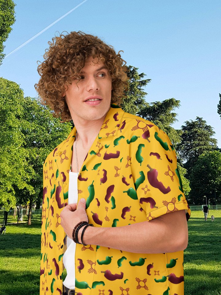 New Mexico Red & Green chile Zia Hawaiian Shirt product image (1)