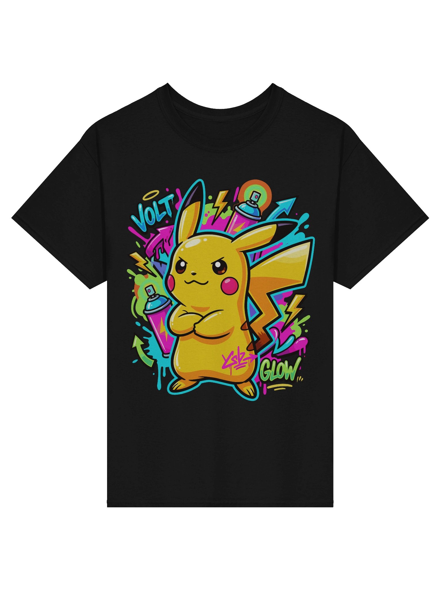 Pikachu graffiti t-shirt product image (1)