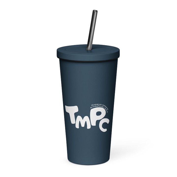 Modern TMPC Logo: Insulated Tumbler with Straw product image (1)