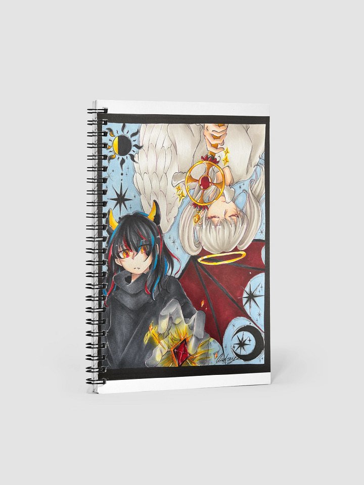 Demon and Angel Notebook 🌖🥀🪽☀️ product image (1)