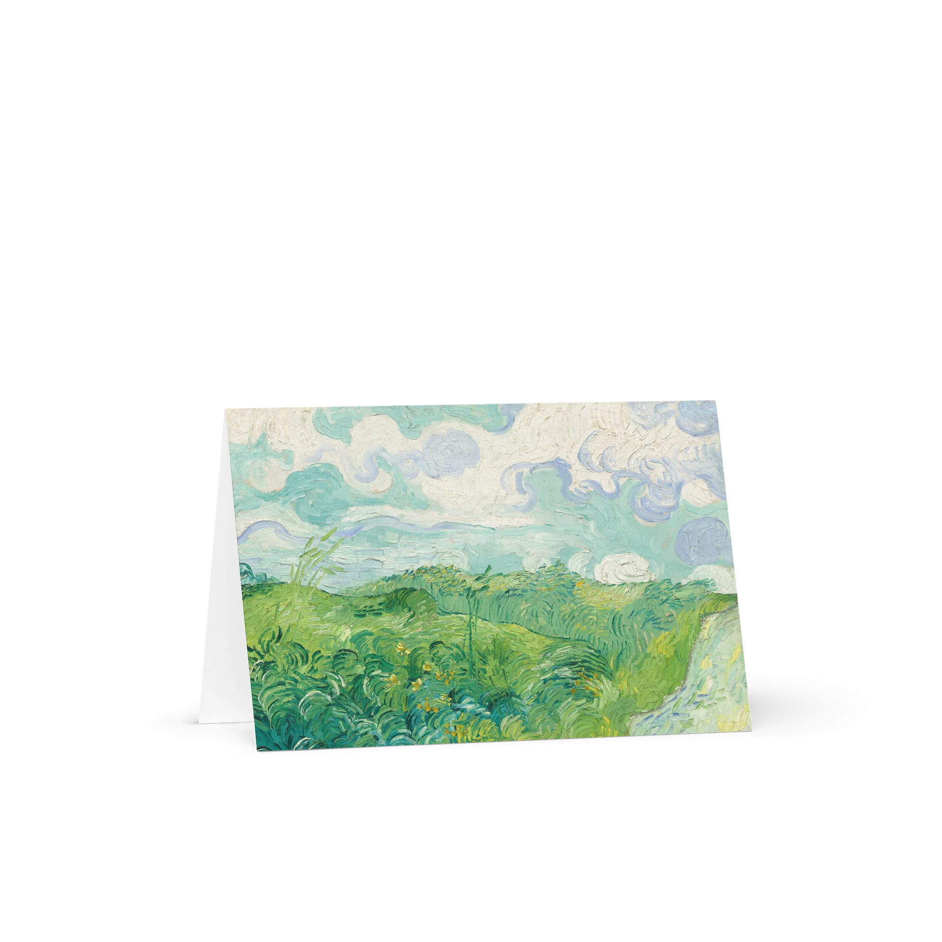 Green Wheat Fields, Auvers (Vincent van Gogh) Greeting Card product image (2)
