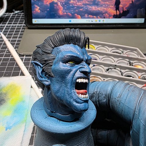 Just wanted to post a in progoress photo of the @3dwickedart Nightcrawler I am working on. I still need to print the rest of ...