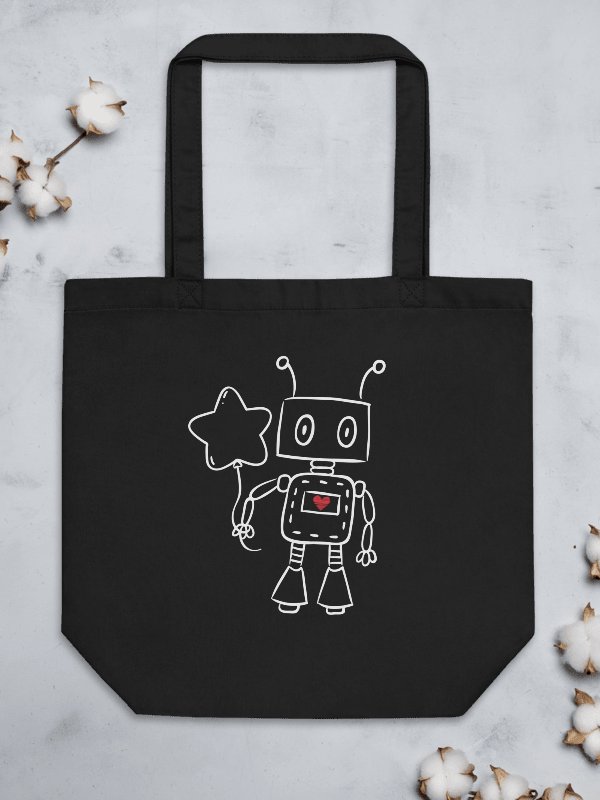 Heart Robot Eco Tote product image (3)