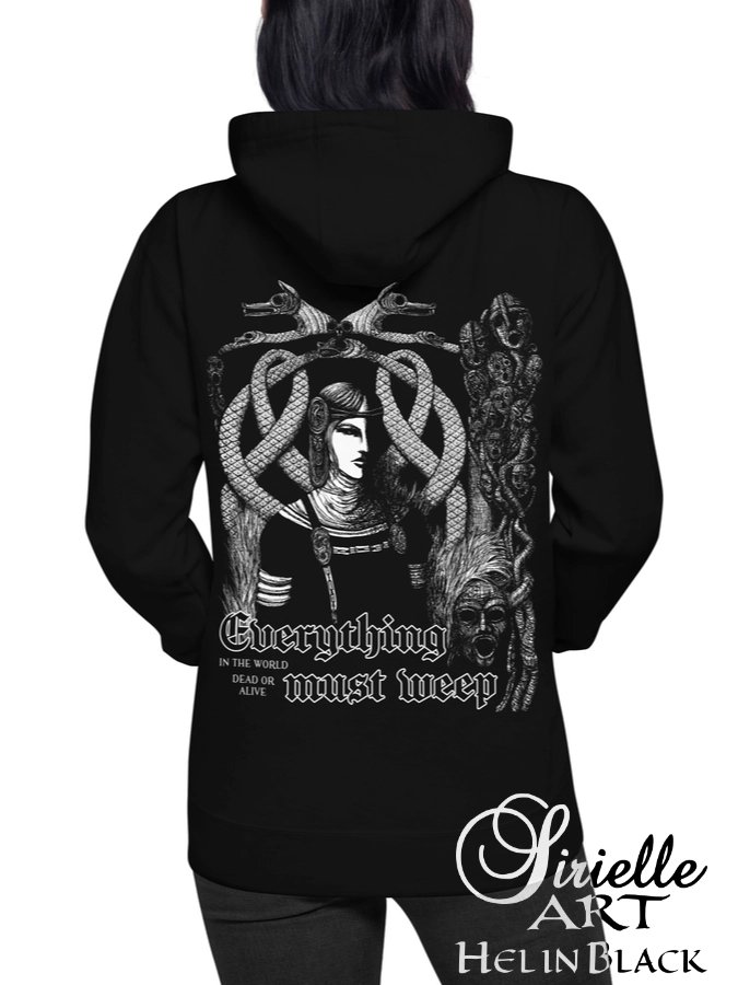 Everything Must Weep · Hel in Black · Unisex Hoodie Front & Back 2 in 1 Print product image (5)