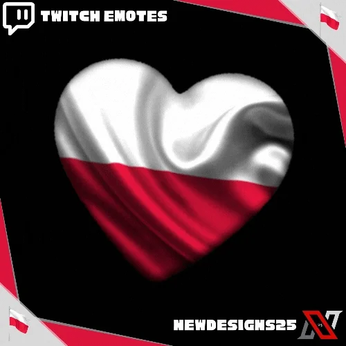 Poland Animated Heart Emote product image (2)