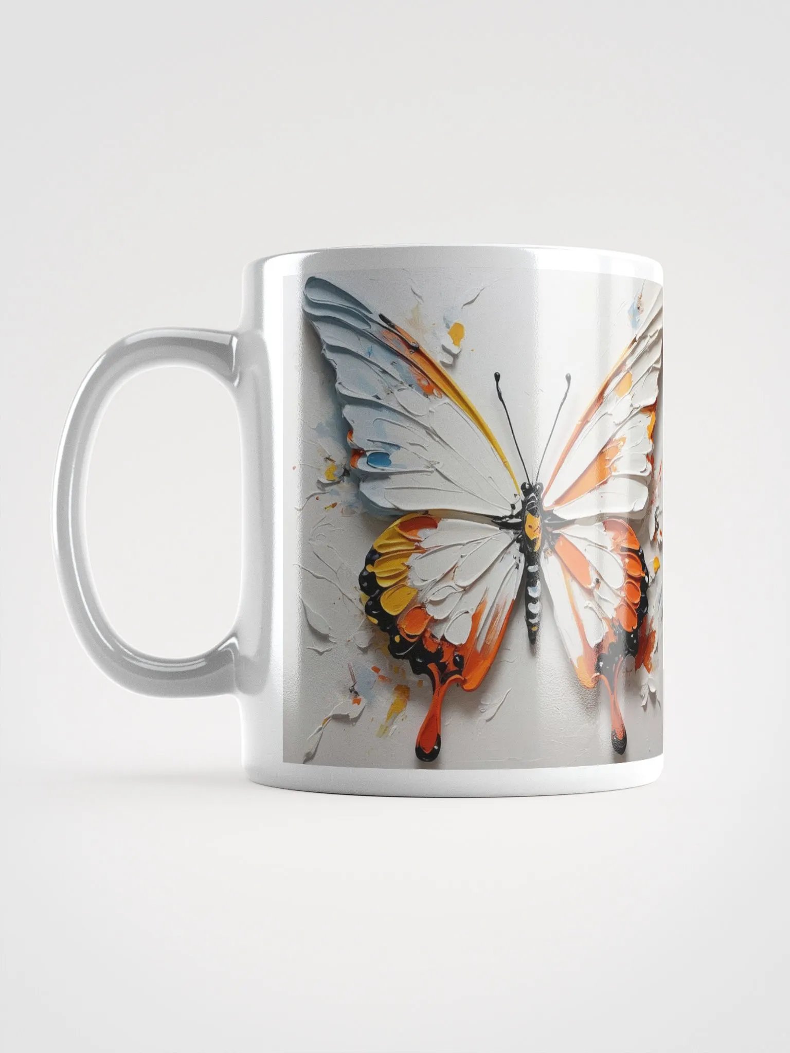 Whispers of Flight Butterfly White Glossy Mug product image (18)