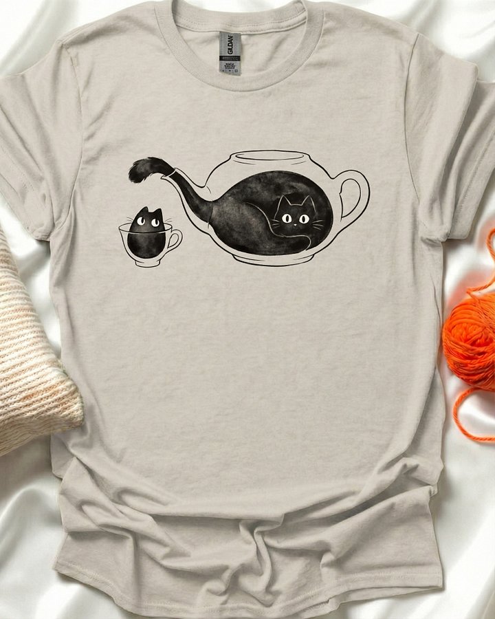 Teapot Cat T-Shirt product image (1)