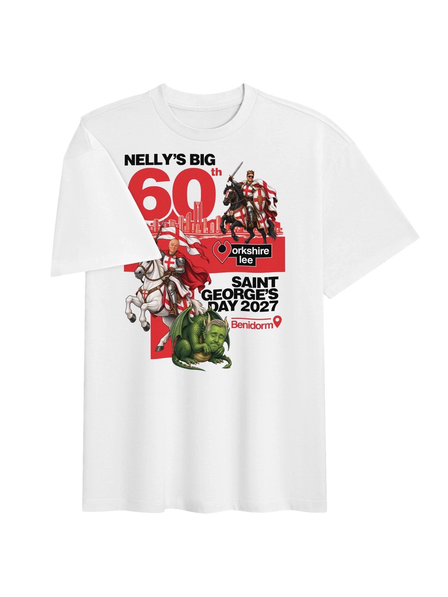 Nelly's 60th Saint George's Day oversized heavyweight t-shirt (DTFx print) product image (4)