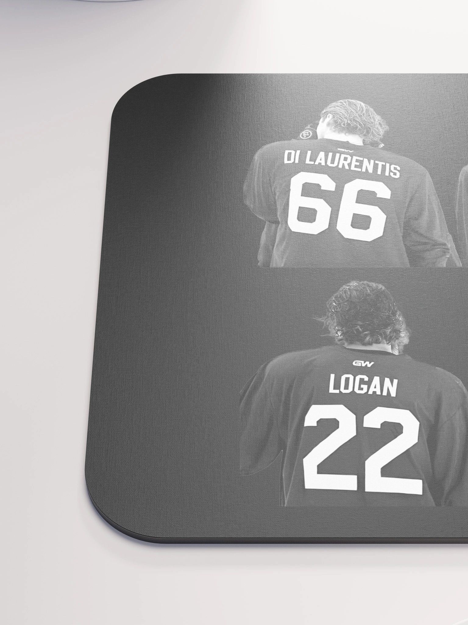 Off Campus B&W Jersey Mouse Pad product image (6)