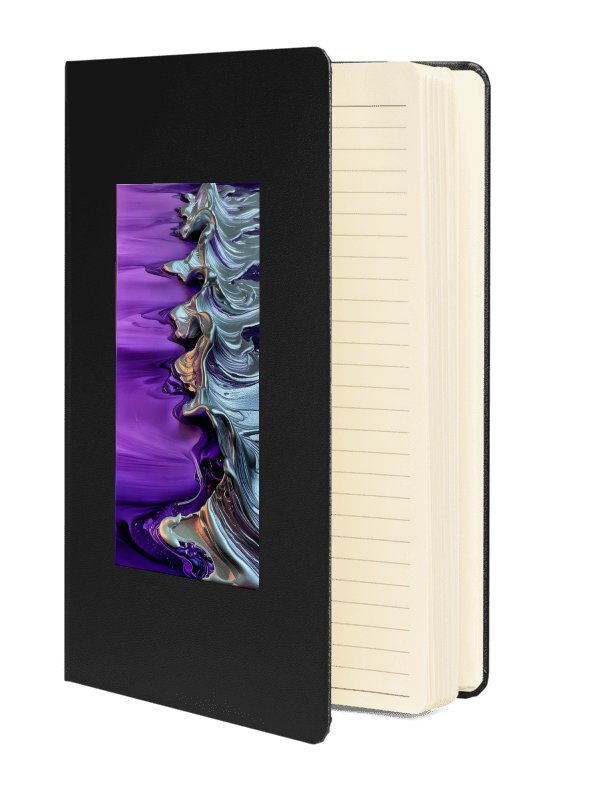Purple & Melted Metallic Painted Hardcover Notebook product image (2)