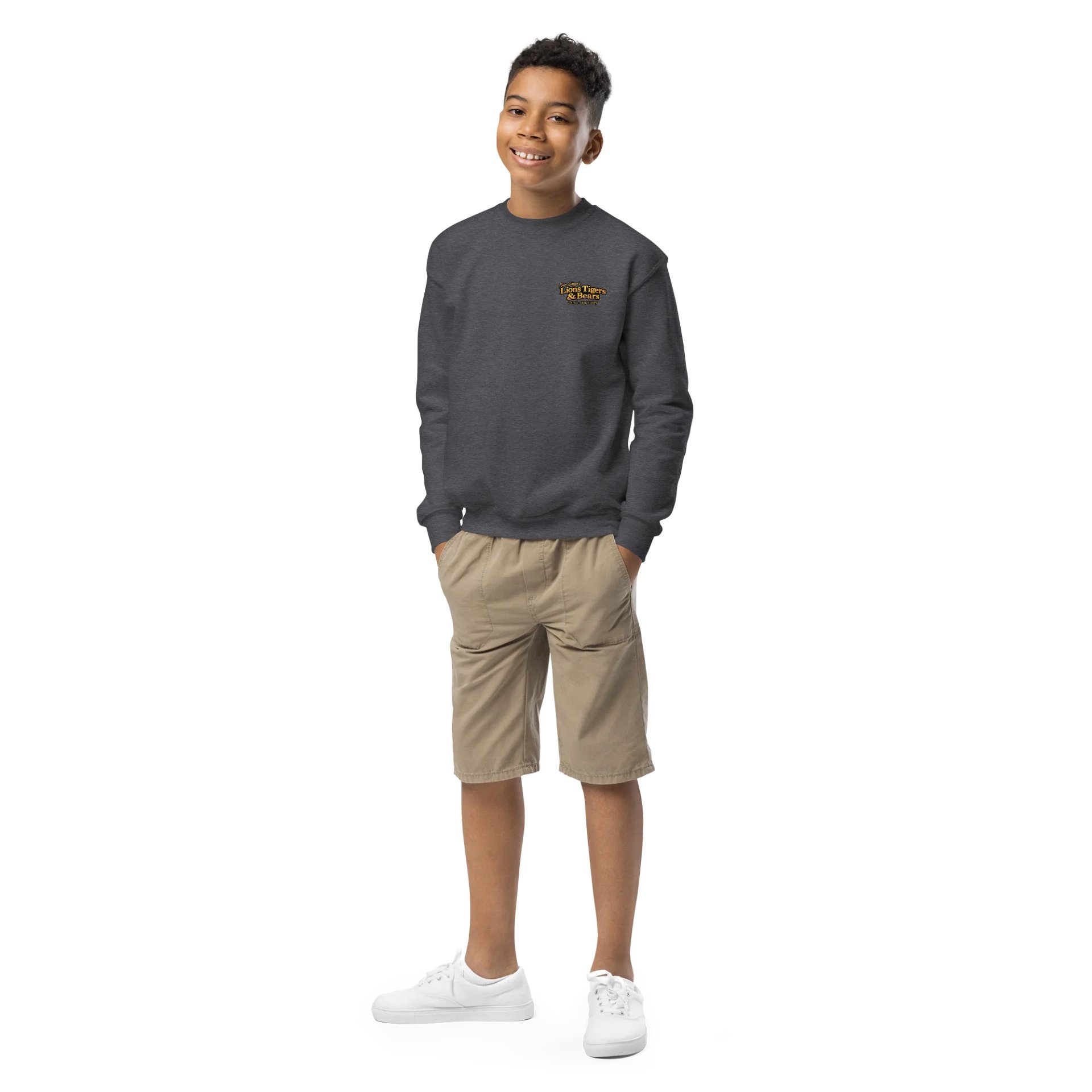 Moka Art Youth Crewneck Sweatshirt product image (11)