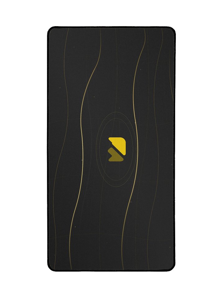 Black & Gold Large Desk Mat 15.5 x 31.5 product image (2)