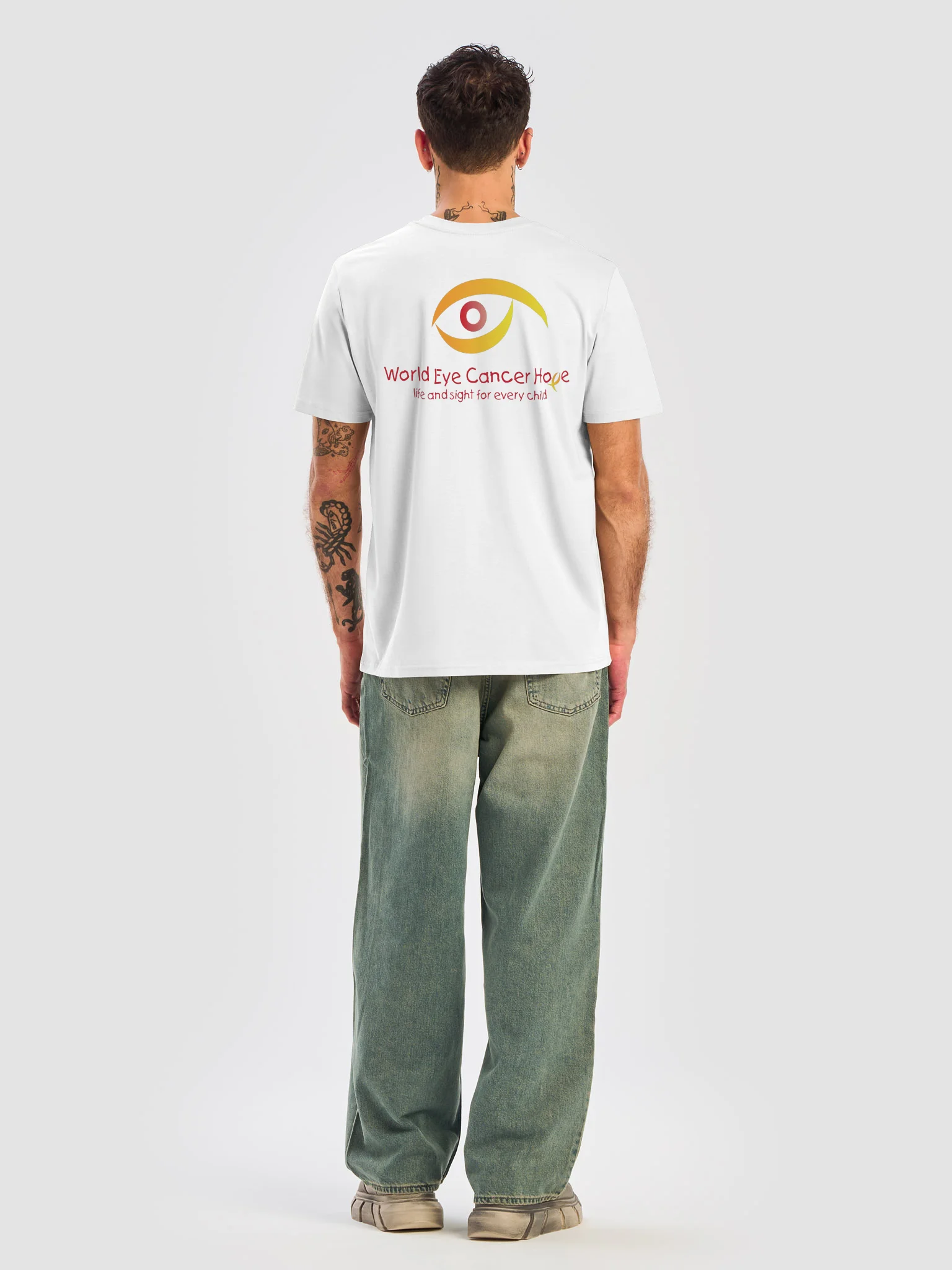 Red WE C Hope Logo - Men's Organic T-Shirt product image (8)