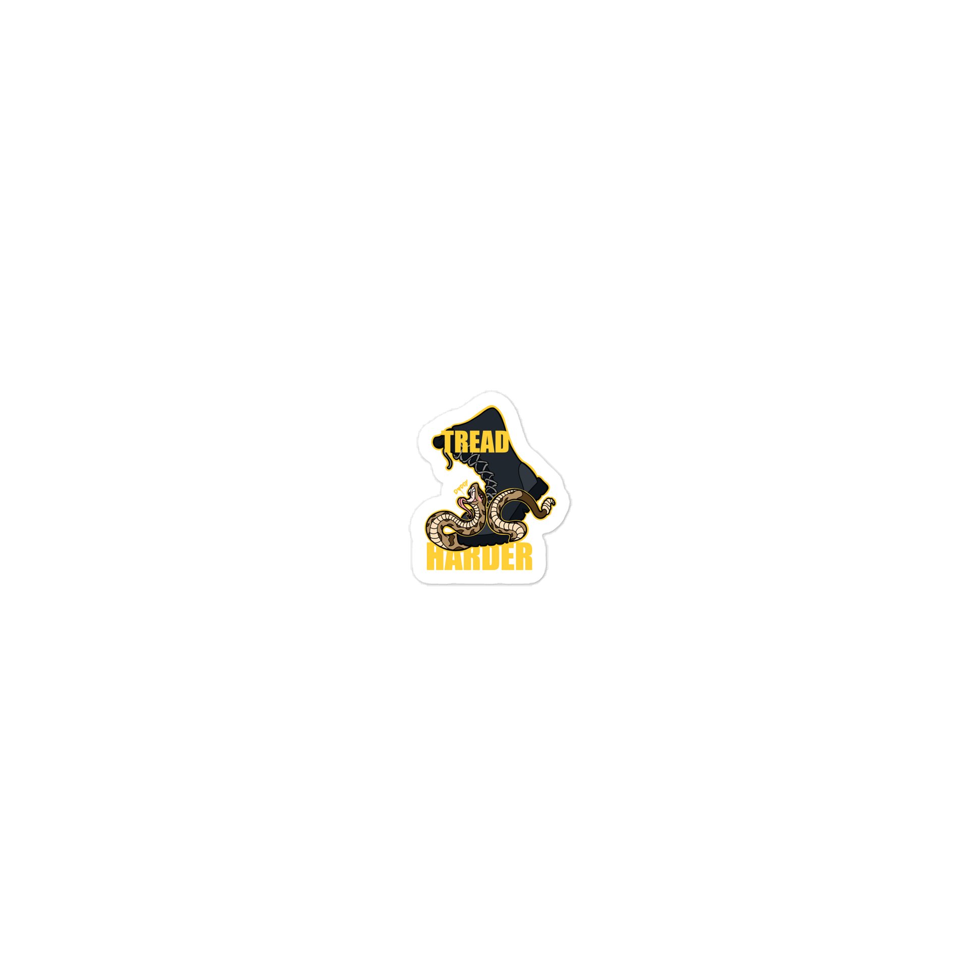 Tread Harder (d-cut sticker) product image (1)