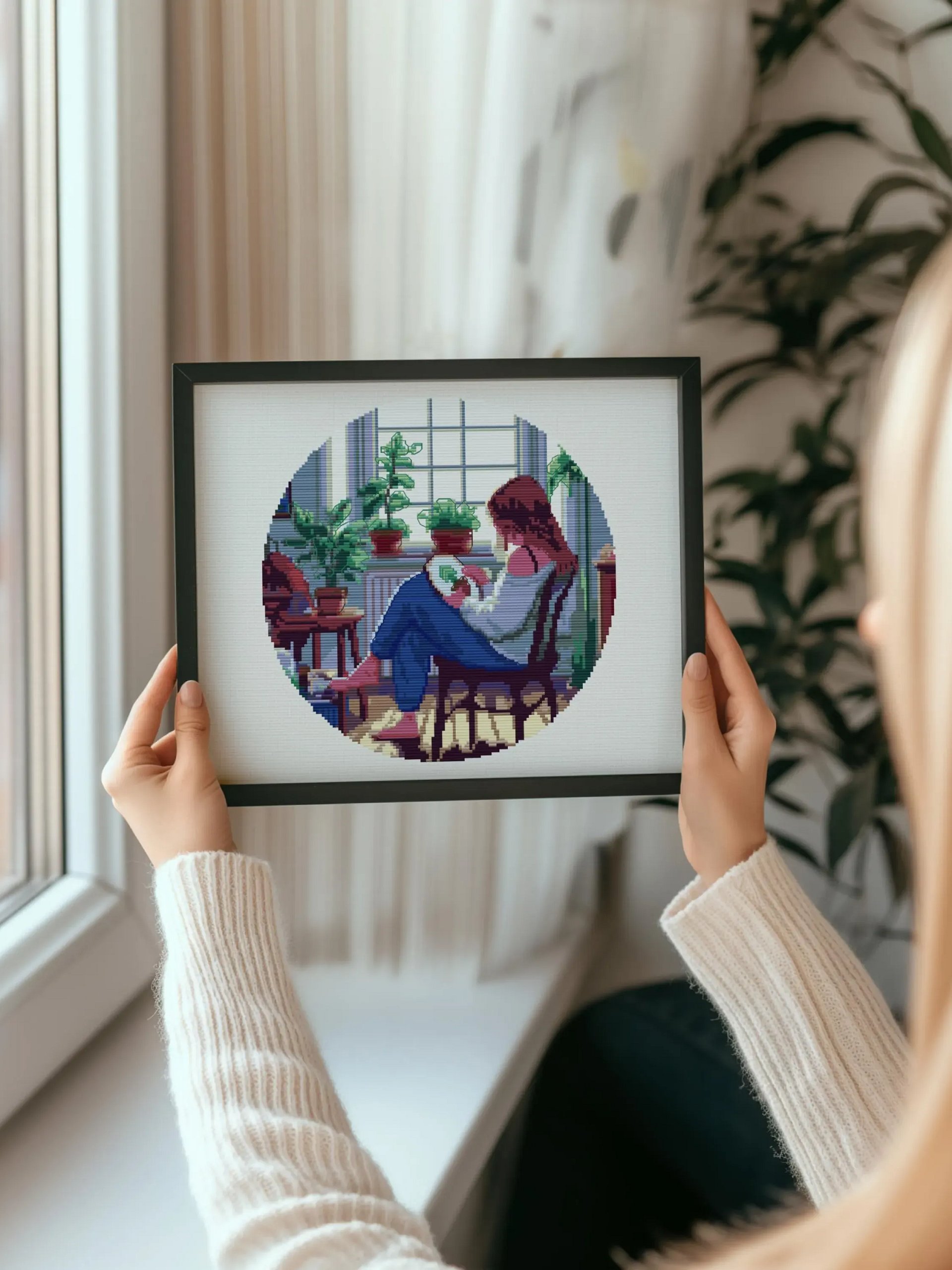 Cosy Girl Cross Stitching Cross Stitch Pattern product image (6)