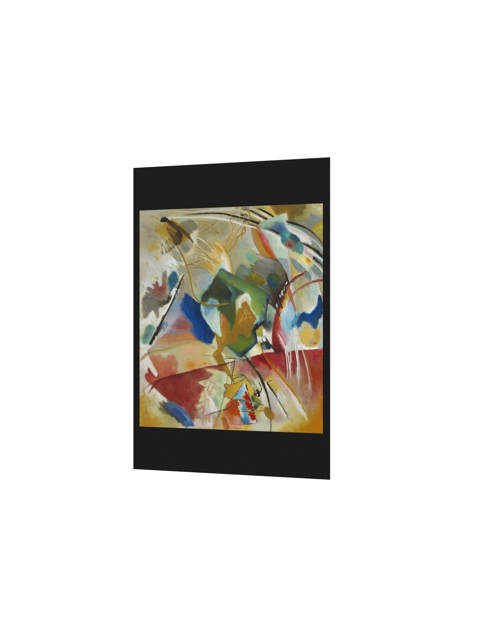 Kandinsky, Painting with Green Center — Fine-Art Poster product image (3)