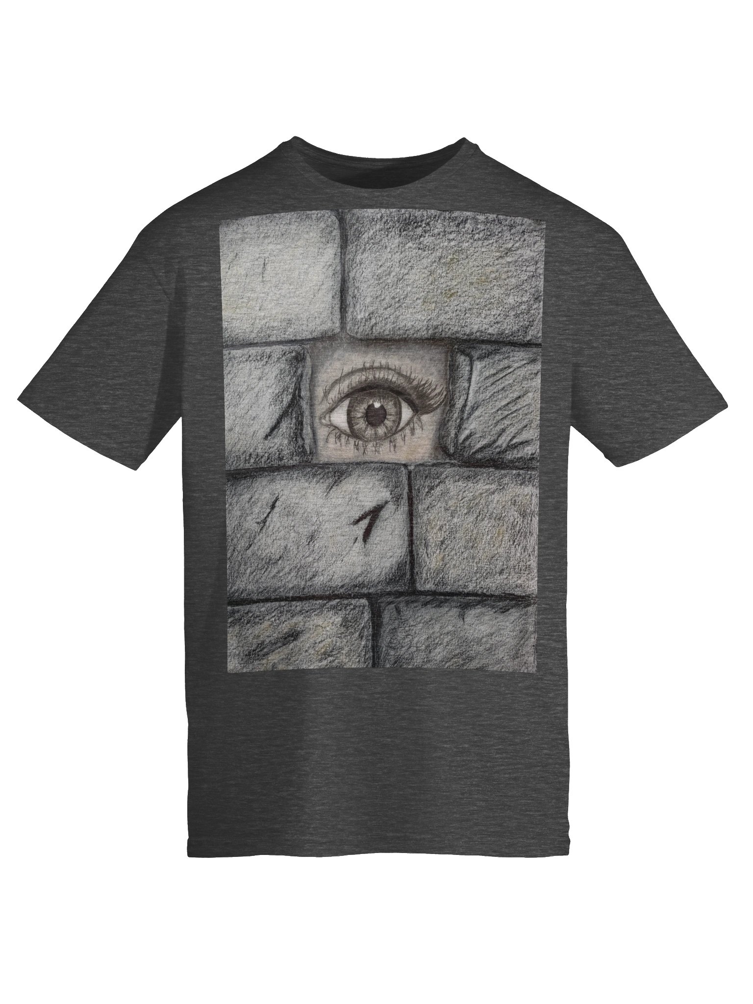 "Eye behind wall" T-Shirt. Unisex Gildan Softstyle T-Shirt product image (4)