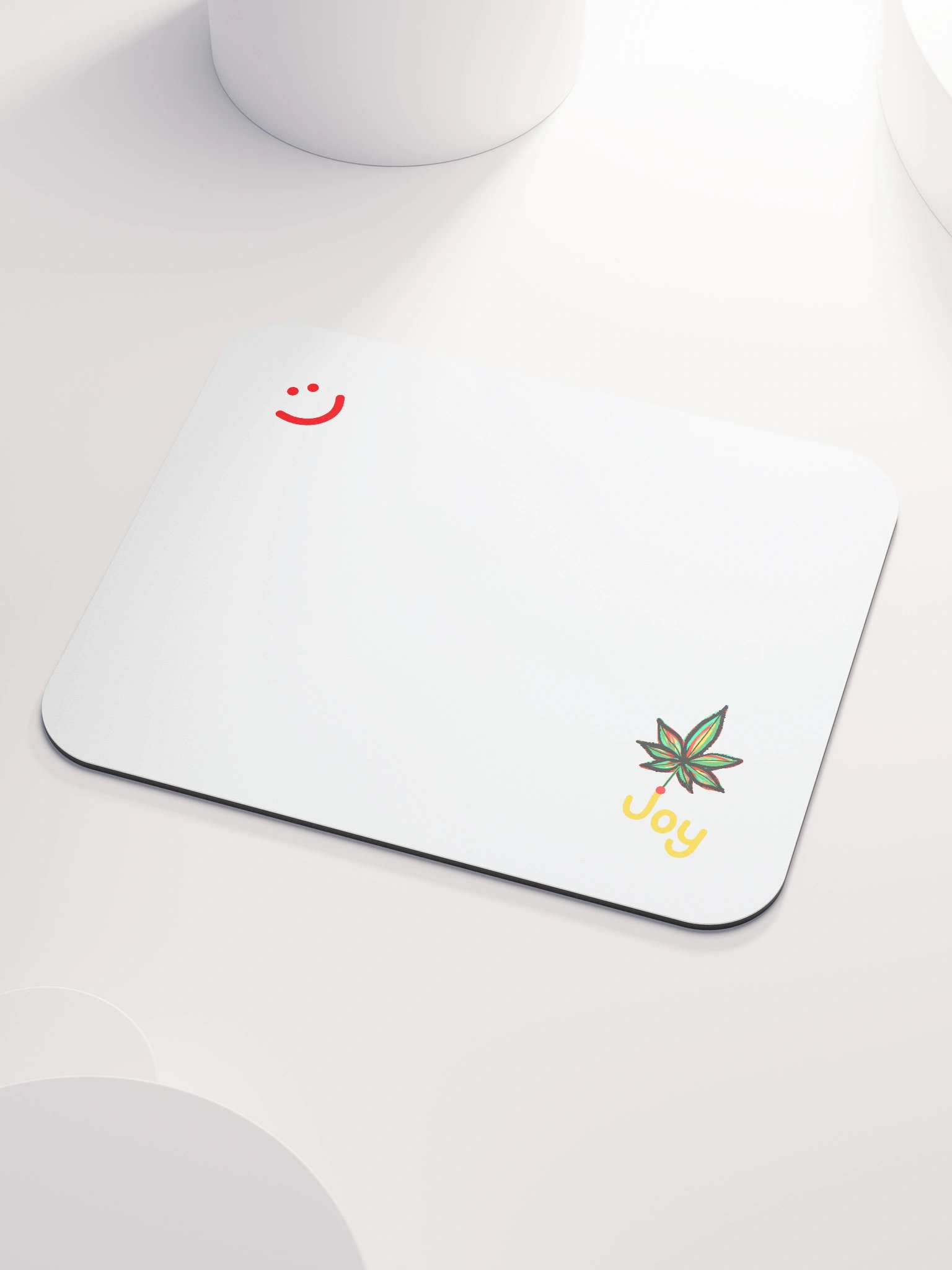Joy Leaf White Mouse Pad product image (3)