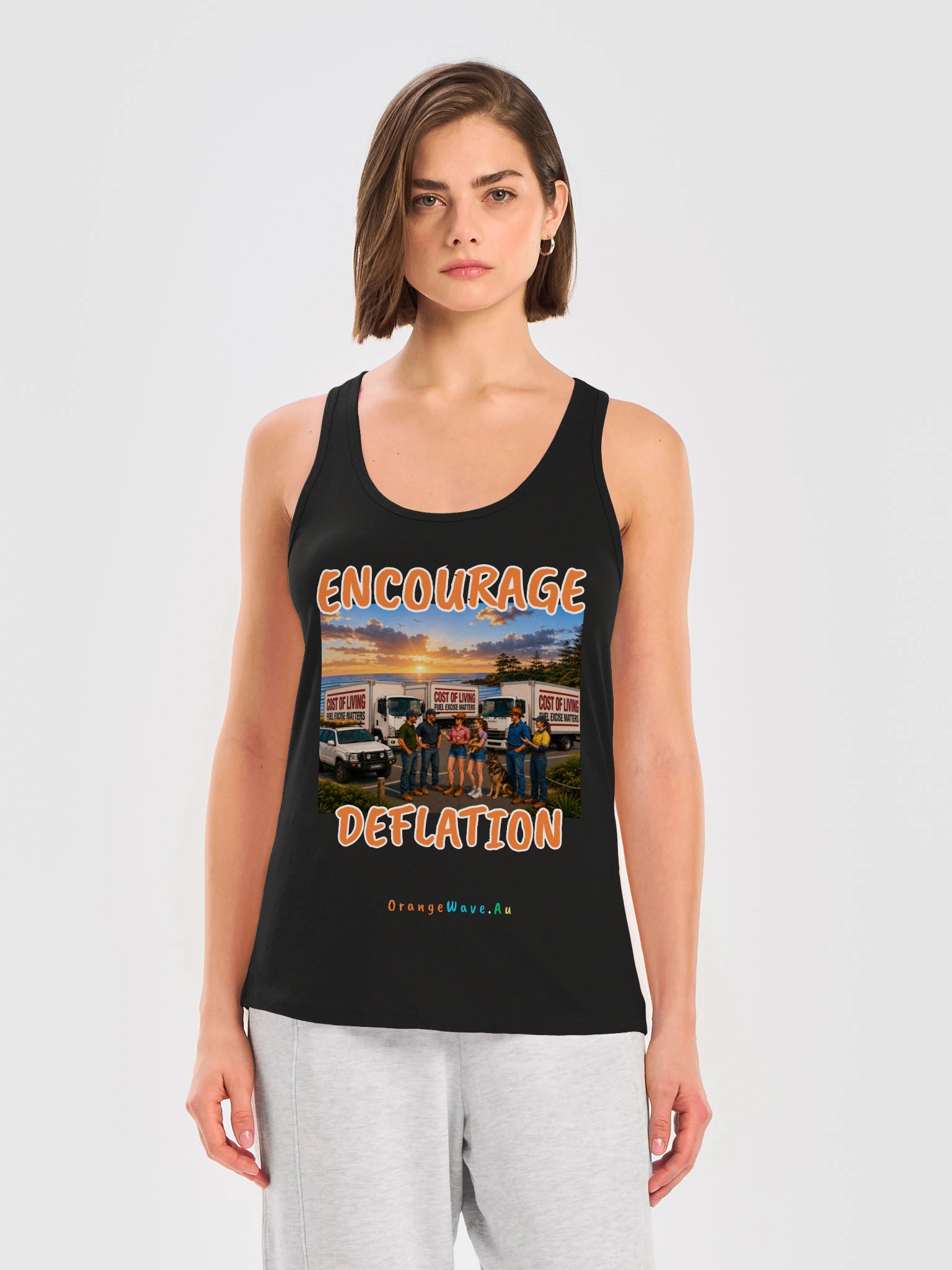 Encourage Deflation Protest Tank product image (12)