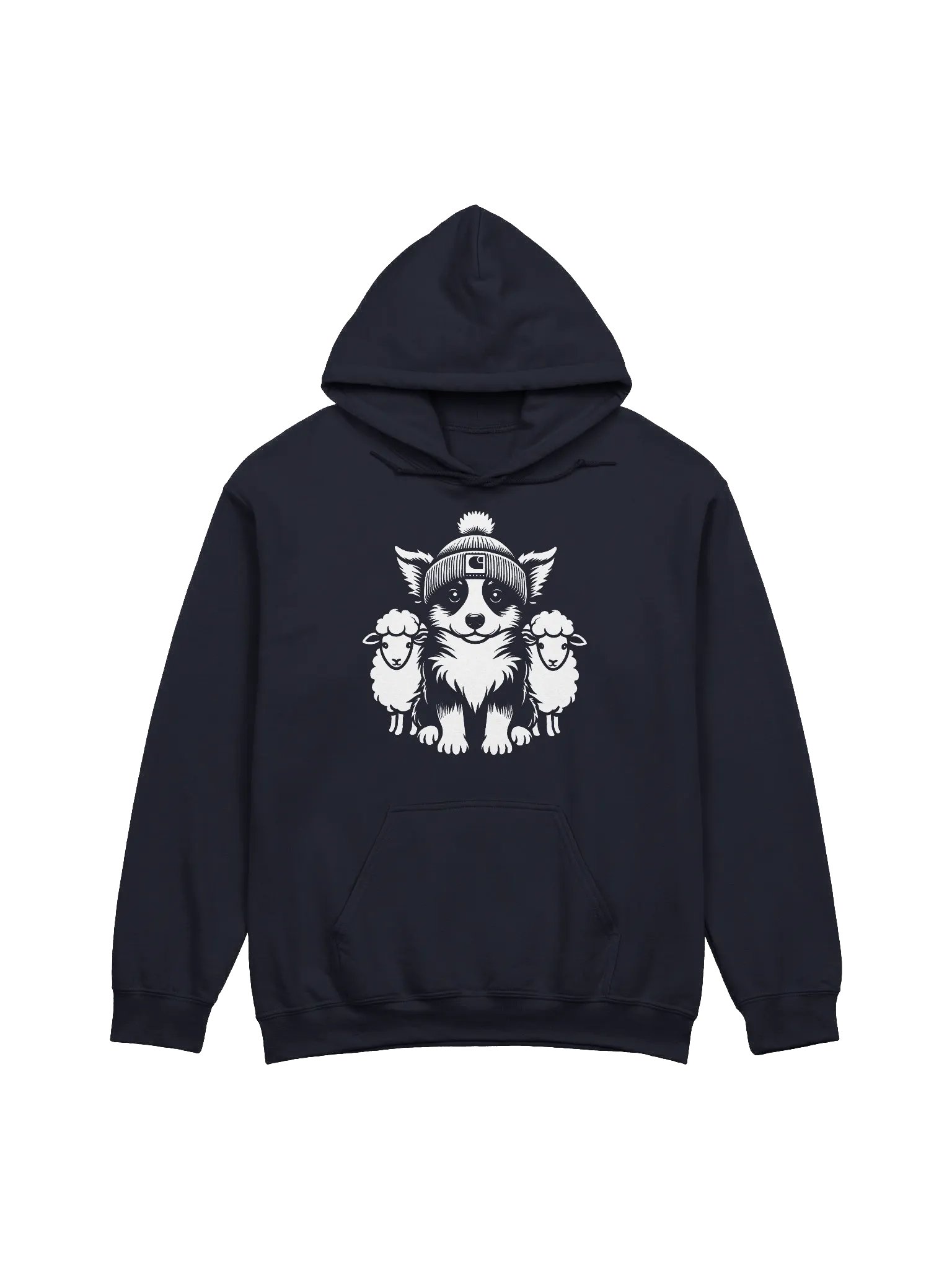 Cute Border Collie with Sheep Hoodie product image (1)